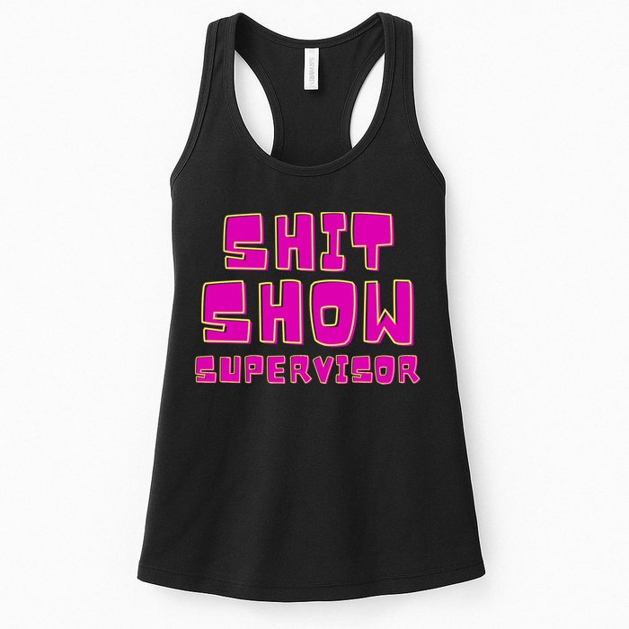 Shitshow Supervisor Funny Manager And Supervisor Womens Tank Top