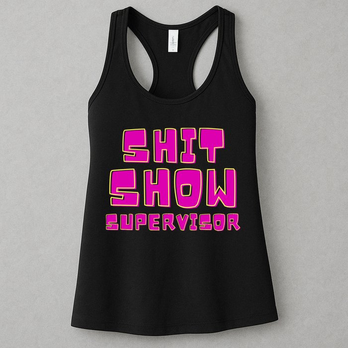 Shitshow Supervisor Funny Manager And Supervisor Womens Tank Top