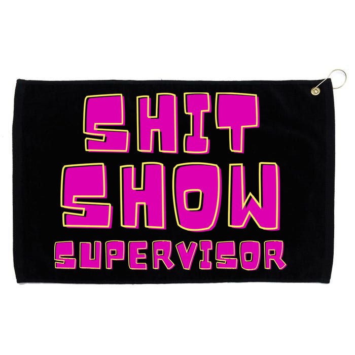 Shitshow Supervisor Funny Manager And Supervisor Grommeted Golf Towel