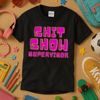 Shitshow Supervisor Funny Manager And Supervisor Kids T-Shirt