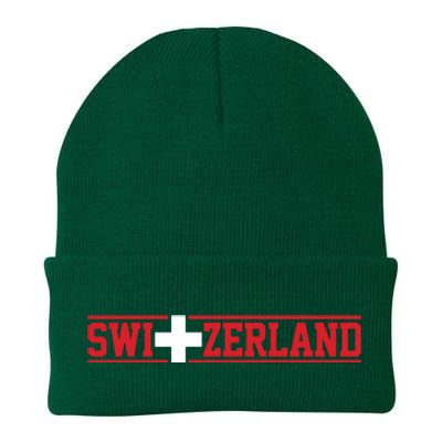 Switzerland Swiss Flag Travel Souvenir Gift Knit Cap Winter Beanie