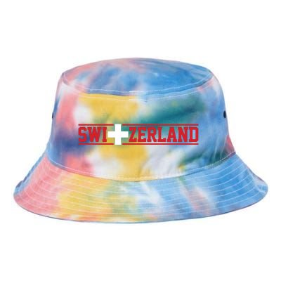 Switzerland Swiss Flag Travel Souvenir Gift Tie Dye Newport Bucket Hat