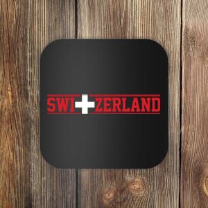 Switzerland Swiss Flag Travel Souvenir Gift Coaster