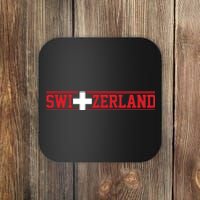 Switzerland Swiss Flag Travel Souvenir Gift Coaster