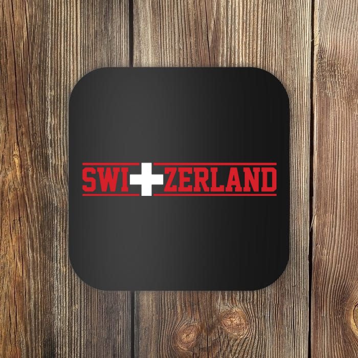 Switzerland Swiss Flag Travel Souvenir Gift Coaster