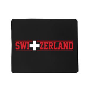 Switzerland Swiss Flag Travel Souvenir Gift Mousepad