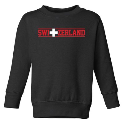 Switzerland Swiss Flag Travel Souvenir Gift Toddler Sweatshirt