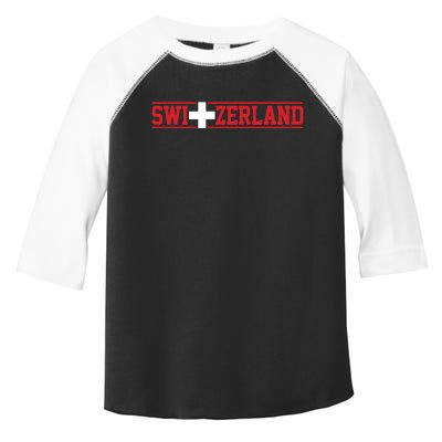 Switzerland Swiss Flag Travel Souvenir Gift Toddler Fine Jersey T-Shirt