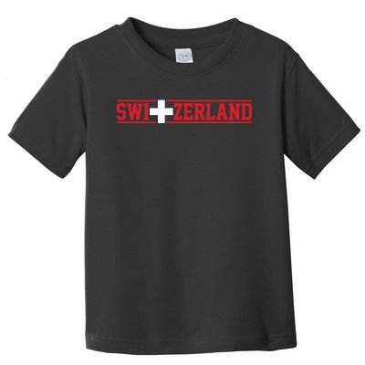 Switzerland Swiss Flag Travel Souvenir Gift Toddler T-Shirt