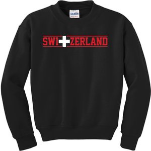 Switzerland Swiss Flag Travel Souvenir Gift Kids Sweatshirt