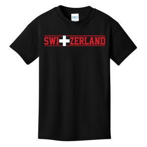 Switzerland Swiss Flag Travel Souvenir Gift Kids T-Shirt