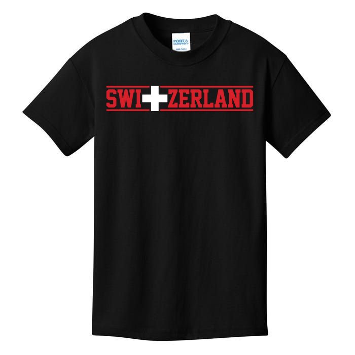 Switzerland Swiss Flag Travel Souvenir Gift Kids T-Shirt