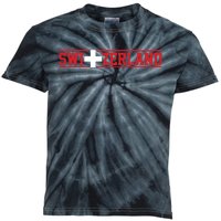 Switzerland Swiss Flag Travel Souvenir Gift Kids Tie-Dye T-Shirt