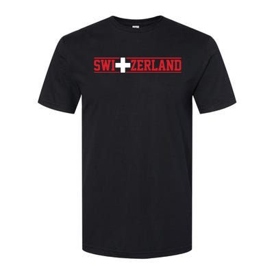 Switzerland Swiss Flag Travel Souvenir Gift Softstyle CVC T-Shirt