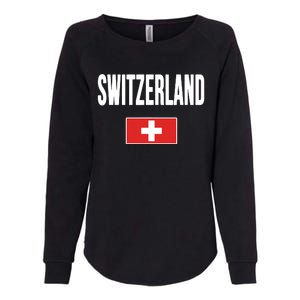 Switzerland Swiss Flag Womens California Wash Sweatshirt