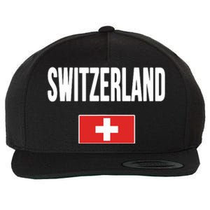 Switzerland Swiss Flag Wool Snapback Cap