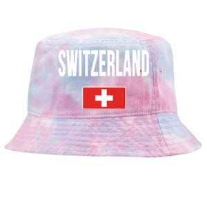 Switzerland Swiss Flag Tie-Dyed Bucket Hat