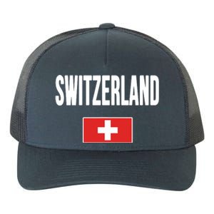 Switzerland Swiss Flag Yupoong Adult 5-Panel Trucker Hat