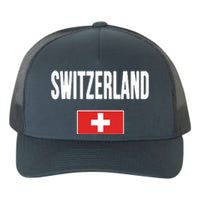 Switzerland Swiss Flag Yupoong Adult 5-Panel Trucker Hat