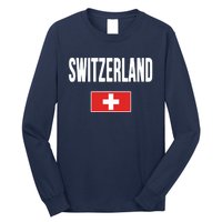 Switzerland Swiss Flag Long Sleeve Shirt