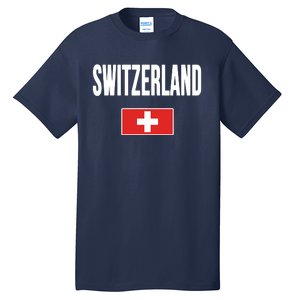 Switzerland Swiss Flag Tall T-Shirt