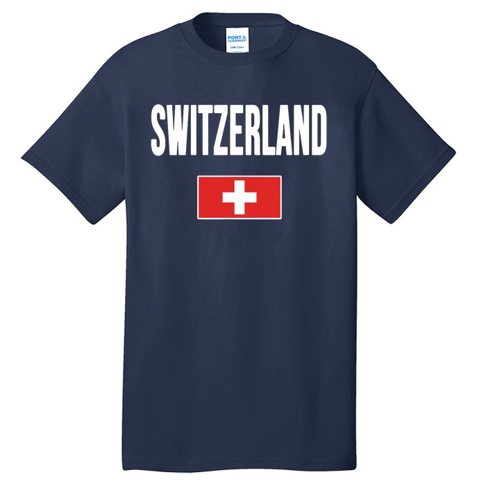 Switzerland Swiss Flag Tall T-Shirt