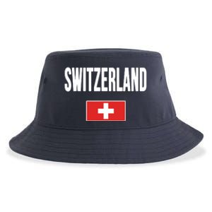 Switzerland Swiss Flag Sustainable Bucket Hat