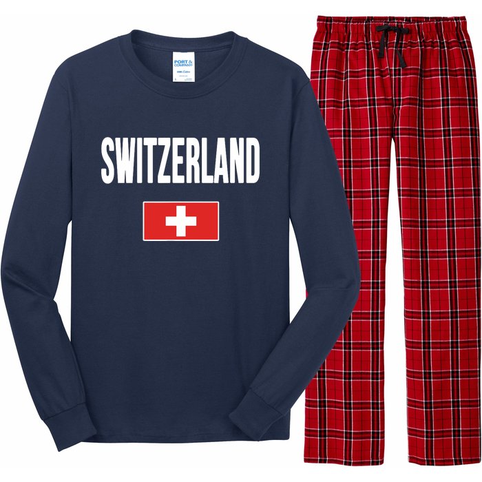 Switzerland Swiss Flag Long Sleeve Pajama Set