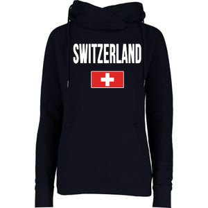 Switzerland Swiss Flag Womens Funnel Neck Pullover Hood