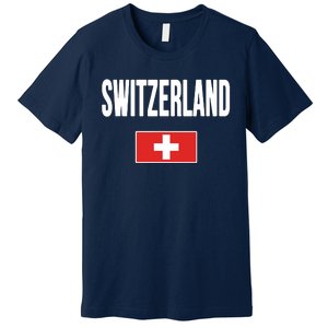 Switzerland Swiss Flag Premium T-Shirt