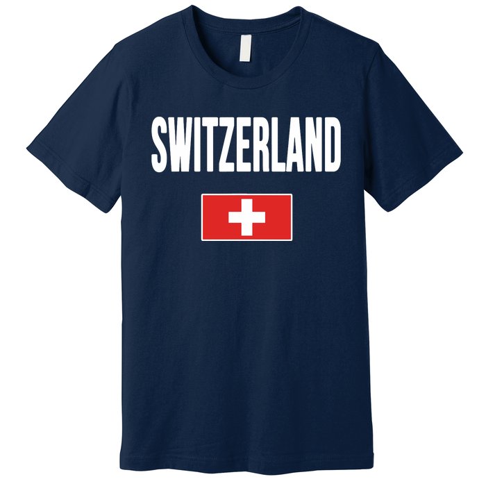 Switzerland Swiss Flag Premium T-Shirt