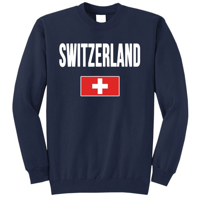 Switzerland Swiss Flag Tall Sweatshirt