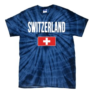 Switzerland Swiss Flag Tie-Dye T-Shirt