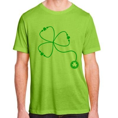 Shamrock Stethoscope For St Patricks Day Nurse In Hospital Gift Adult ChromaSoft Performance T-Shirt