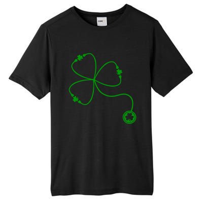 Shamrock Stethoscope For St Patricks Day Nurse In Hospital Gift Tall Fusion ChromaSoft Performance T-Shirt