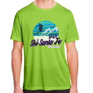 Ski Santa Fe New Mexico Usa Ski Resort Snowboarding Skiing Gift Adult ChromaSoft Performance T-Shirt