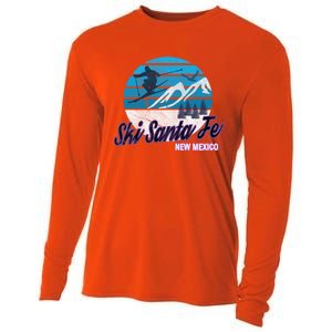 Ski Santa Fe New Mexico Usa Ski Resort Snowboarding Skiing Gift Cooling Performance Long Sleeve Crew