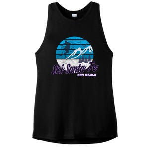 Ski Santa Fe New Mexico Usa Ski Resort Snowboarding Skiing Gift Ladies PosiCharge Tri-Blend Wicking Tank