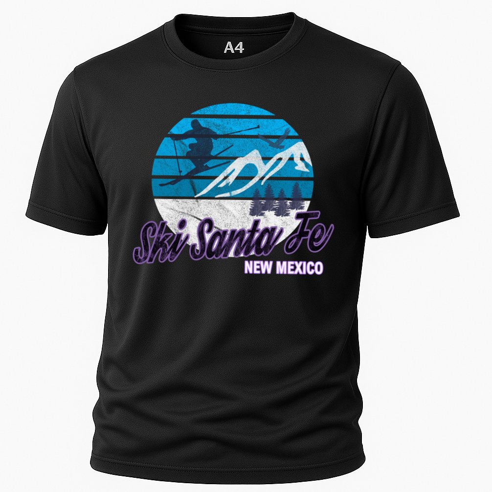 Ski Santa Fe New Mexico Usa Ski Resort Snowboarding Skiing Gift Cooling Performance Crew T-Shirt
