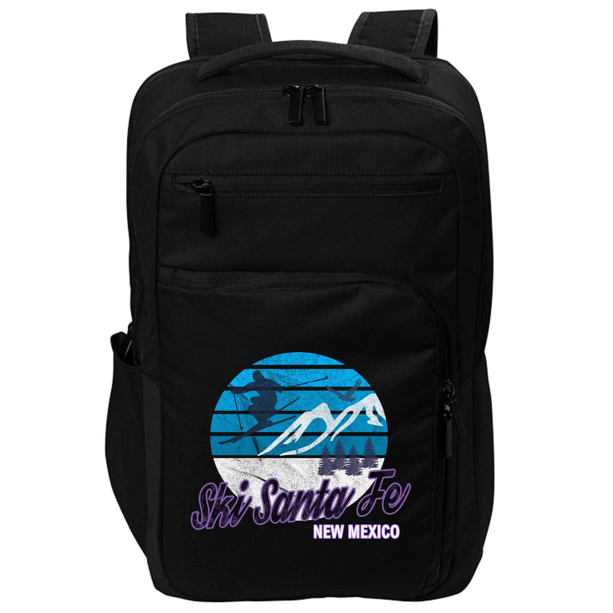 Ski Santa Fe New Mexico Usa Ski Resort Snowboarding Skiing Gift Impact Tech Backpack