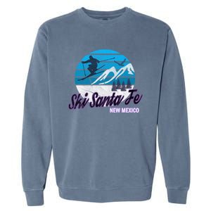 Ski Santa Fe New Mexico Usa Ski Resort Snowboarding Skiing Gift Garment-Dyed Sweatshirt