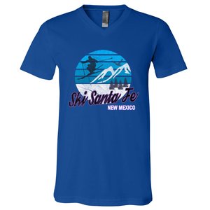 Ski Santa Fe New Mexico Usa Ski Resort Snowboarding Skiing Gift V-Neck T-Shirt