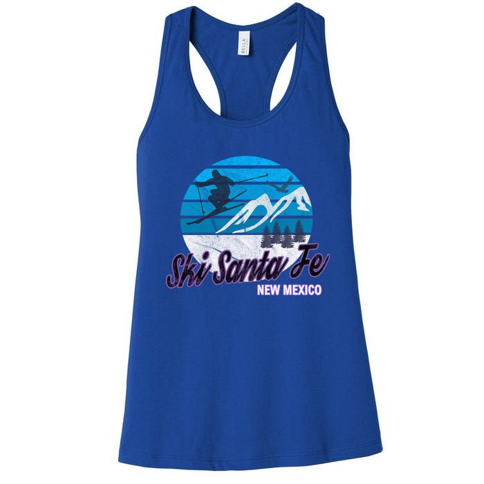 Ski Santa Fe New Mexico Usa Ski Resort Snowboarding Skiing Gift Women's Racerback Tank