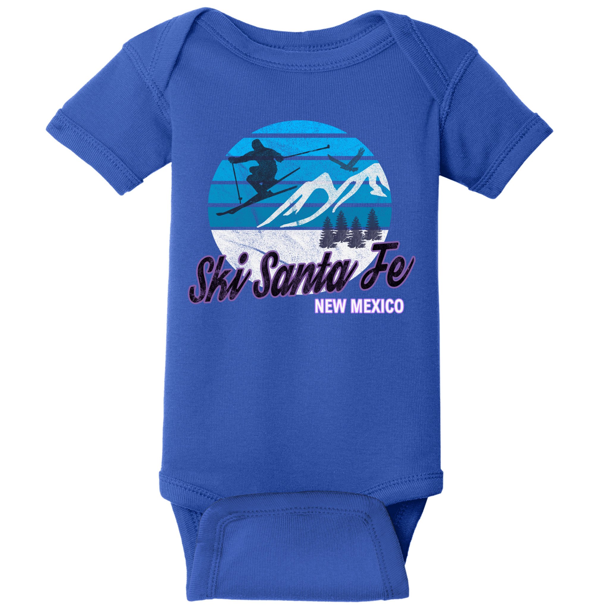 Ski Santa Fe New Mexico Usa Ski Resort Snowboarding Skiing Gift Baby Bodysuit