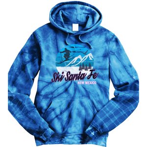 Ski Santa Fe New Mexico Usa Ski Resort Snowboarding Skiing Gift Tie Dye Hoodie