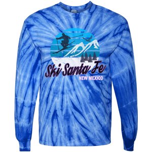 Ski Santa Fe New Mexico Usa Ski Resort Snowboarding Skiing Gift Tie-Dye Long Sleeve Shirt