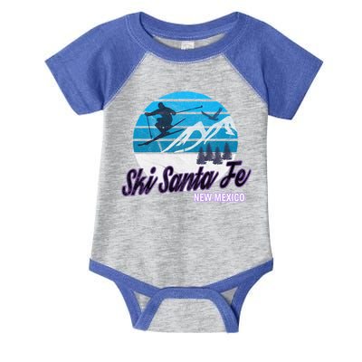Ski Santa Fe New Mexico Usa Ski Resort Snowboarding Skiing Gift Infant Baby Jersey Bodysuit