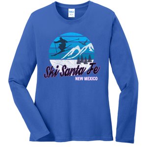 Ski Santa Fe New Mexico Usa Ski Resort Snowboarding Skiing Gift Ladies Long Sleeve Shirt