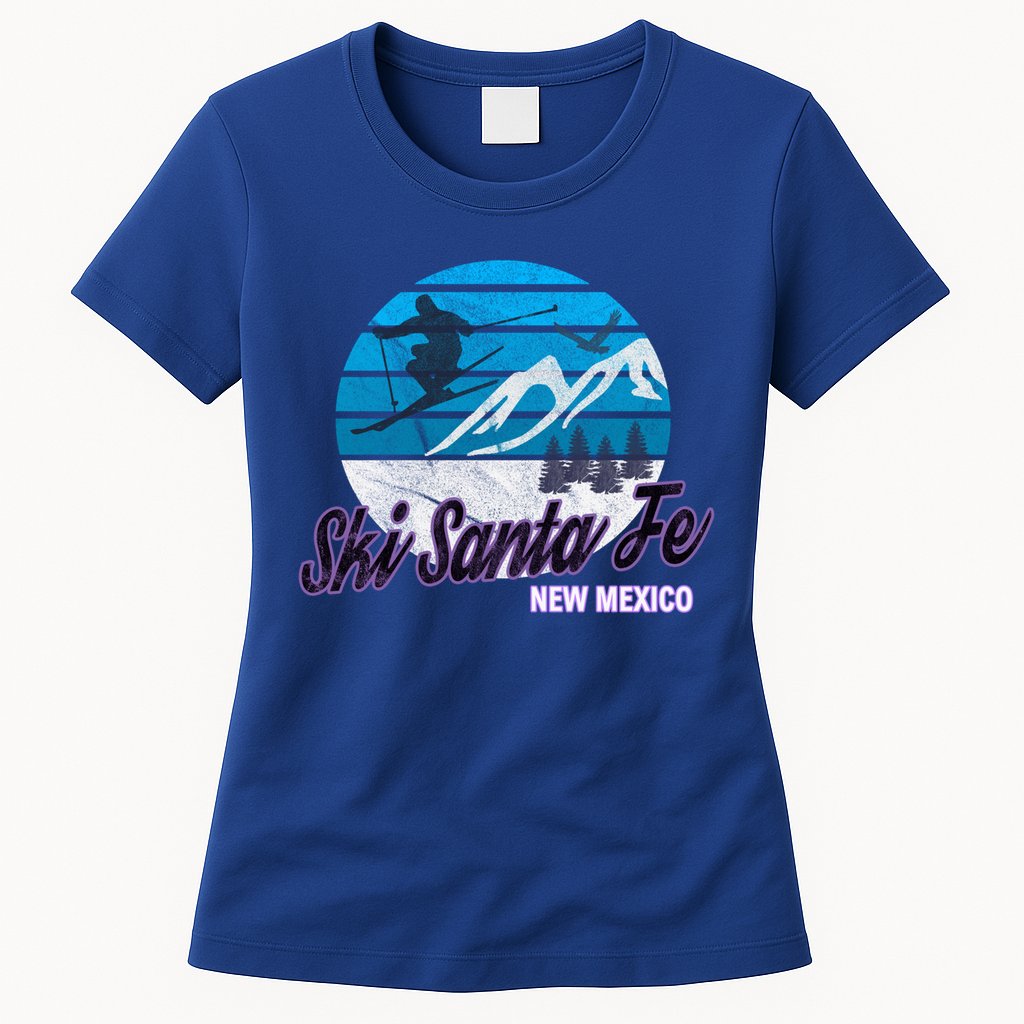 Ski Santa Fe New Mexico Usa Ski Resort Snowboarding Skiing Gift Womens T-Shirt