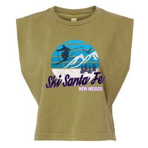 Ski Santa Fe New Mexico Usa Ski Resort Snowboarding Skiing Gift Garment-Dyed Women's Muscle Tee